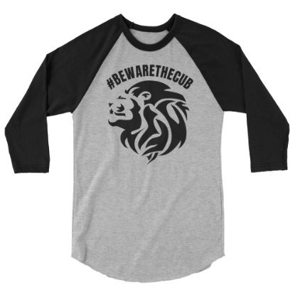 Picture of Beware the Cub 3/4 sleeve raglan shirt
