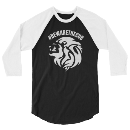 Picture of Beware the Cub 3/4 sleeve raglan shirt
