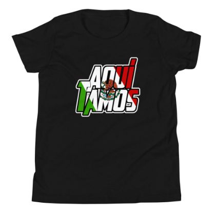 Picture of Kid Kvenbo - Aqui Tamos - Youth Short Sleeve T-Shirt