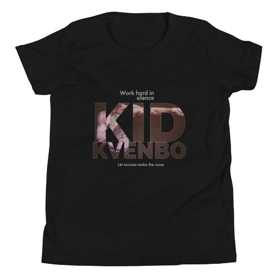 Picture of Kid Kvenbo - Work Hard - Youth Short Sleeve T-Shirt