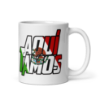 Picture of Kid Kvenbo - Aqui Tamos - White glossy mug