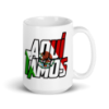 Picture of Kid Kvenbo - Aqui Tamos - White glossy mug