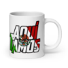 Picture of Kid Kvenbo - Aqui Tamos - White glossy mug