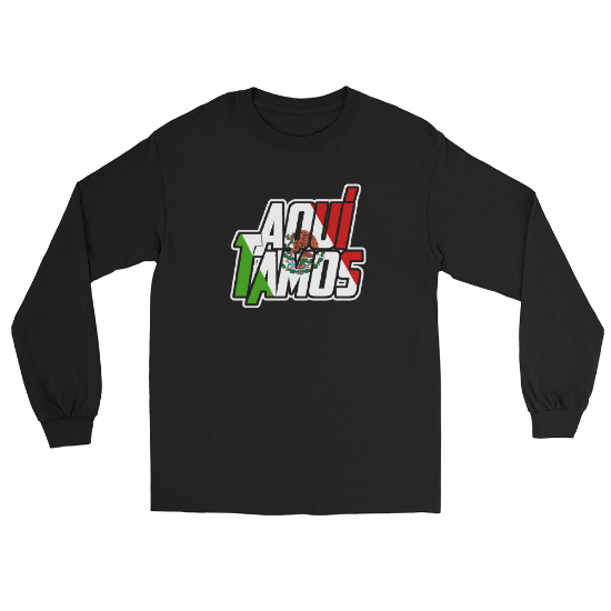 Picture of Kid Kvenbo - Aqui Tamos - Men’s Long Sleeve Shirt